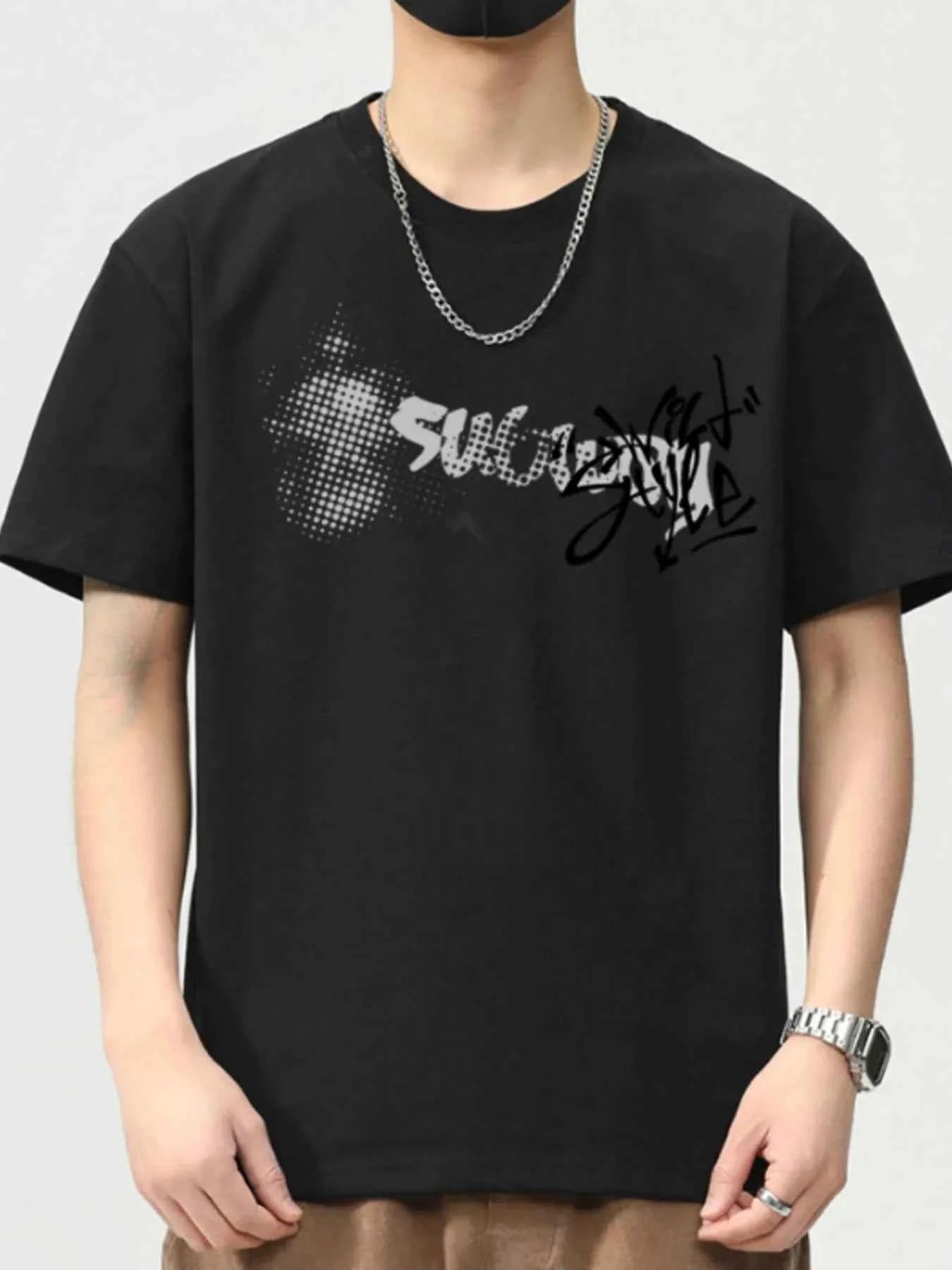 Men's Full Size Round Neck Short Sleeve T-Shirt Plus Size