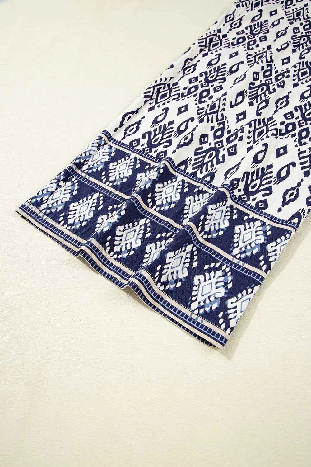 Bohemian Print Wide Leg Jumpsuit