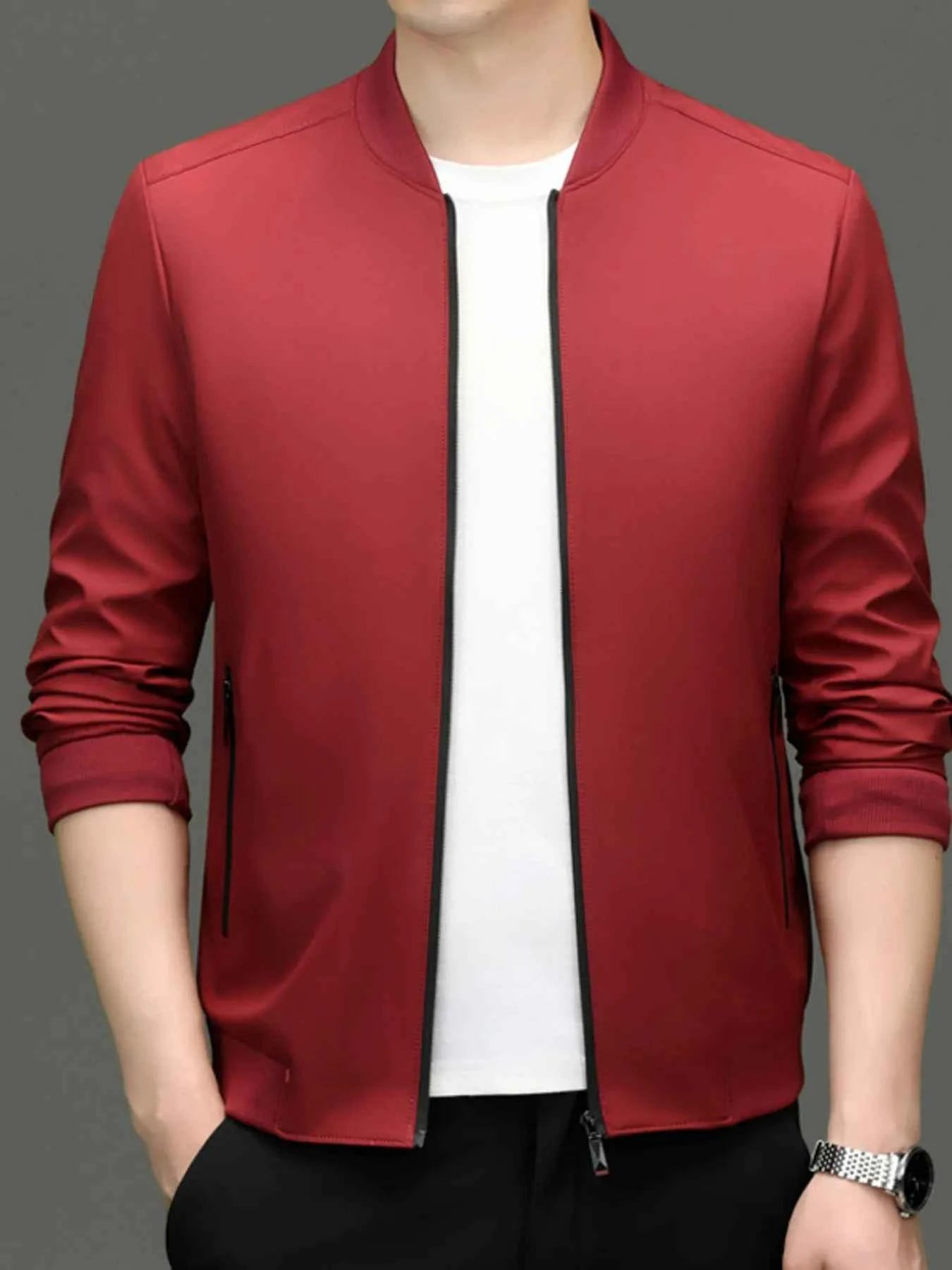 Men's Zip Up Long Sleeve Jacket