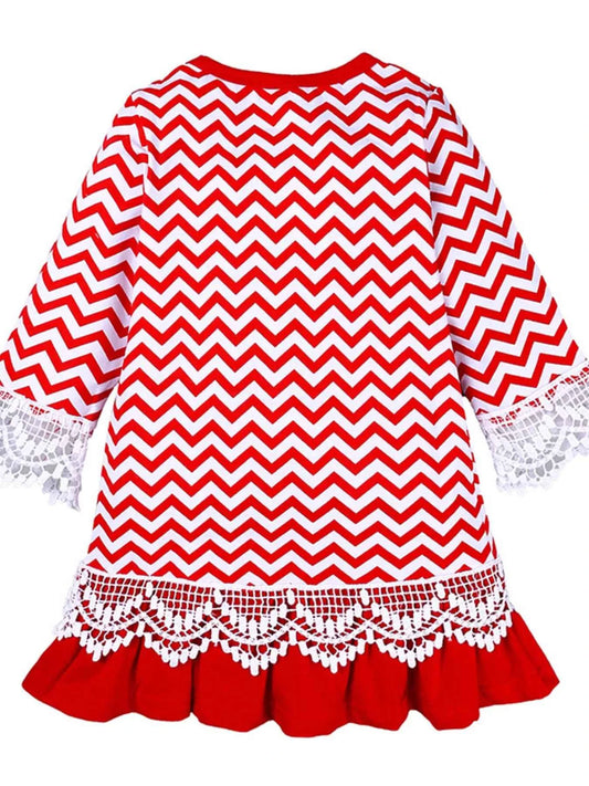 Children's Christmas Santa Long Sleeve Dress