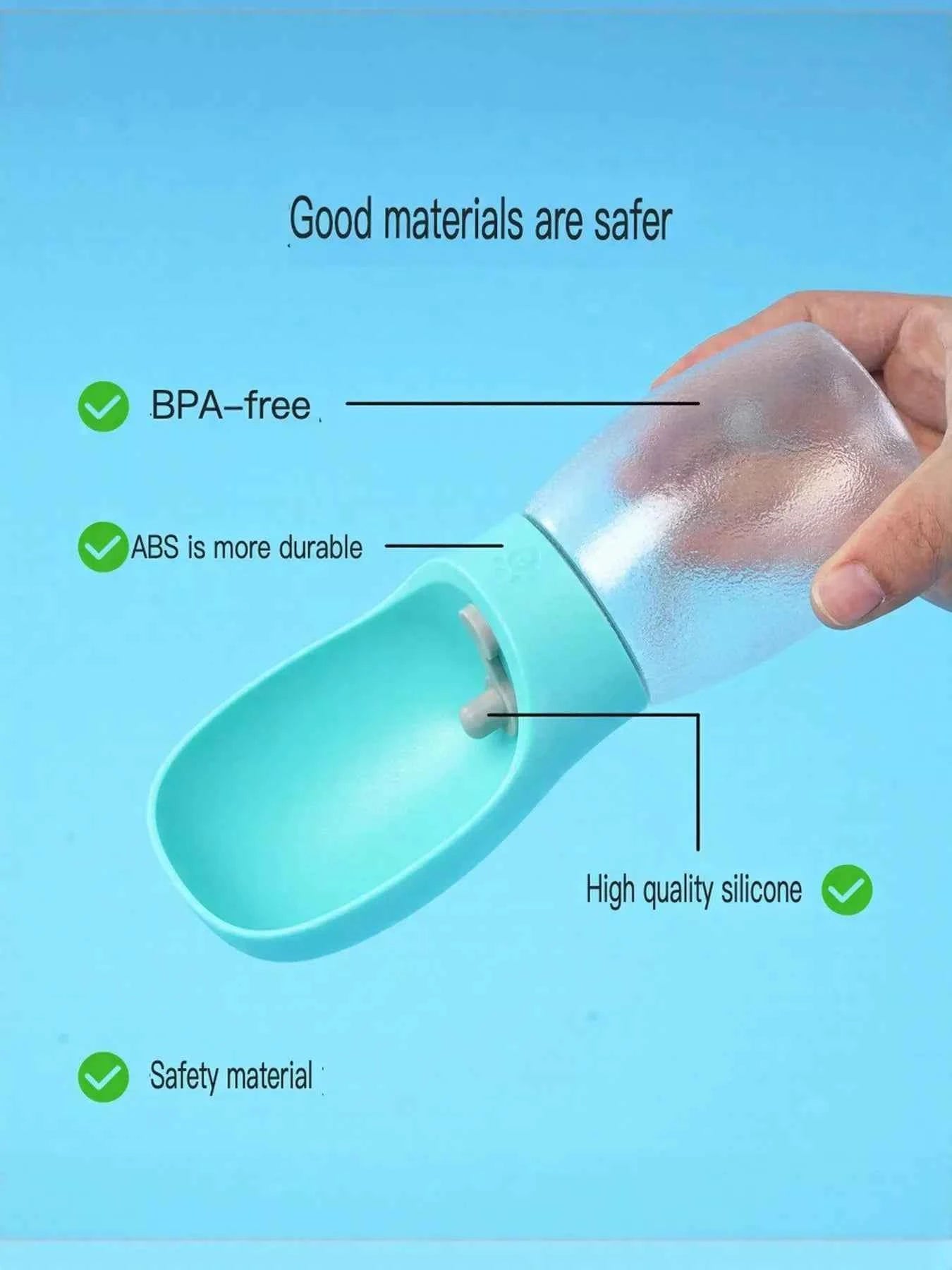 Portable Leak-Proof Pet Water Bottle with Drinking Bowl