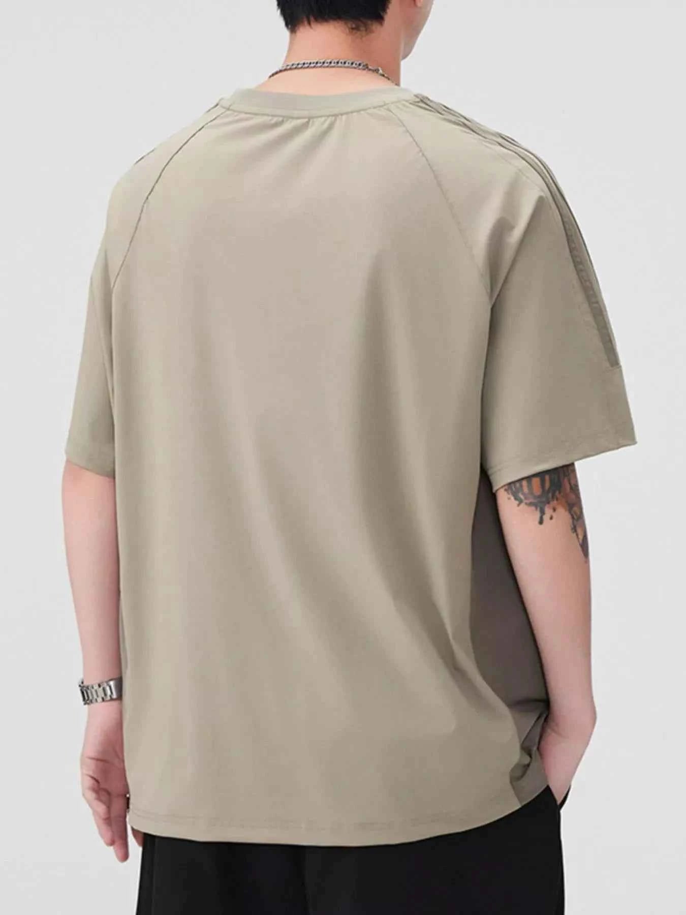 Men's Plus Size Round Neck Short Sleeve T-Shirt