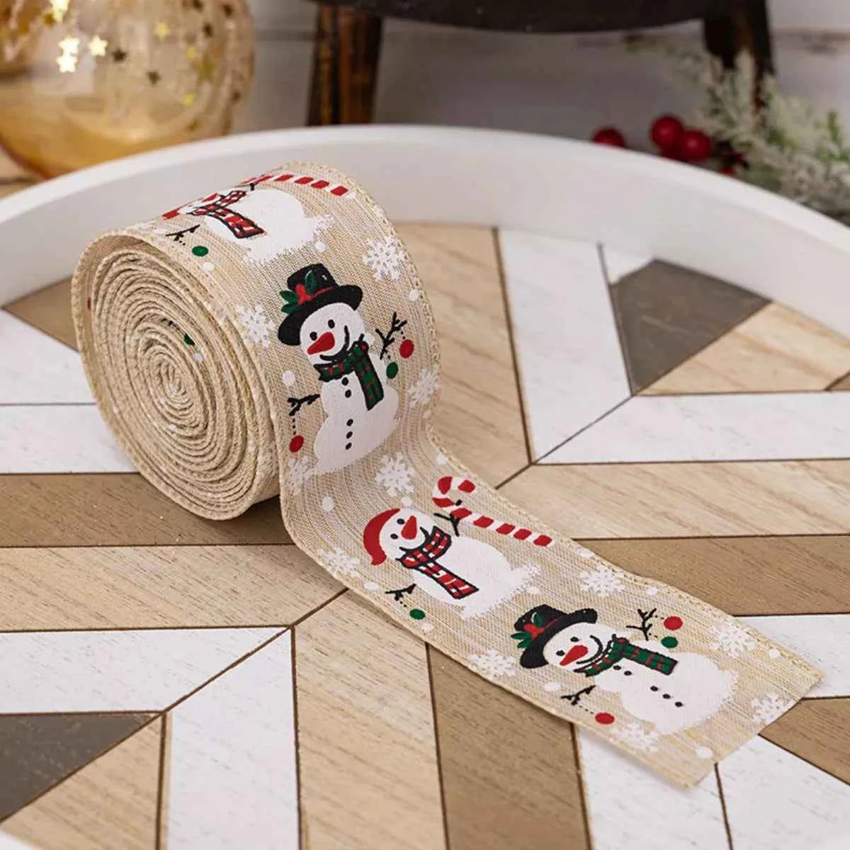 Christmas Snowman Decorative Ribbon