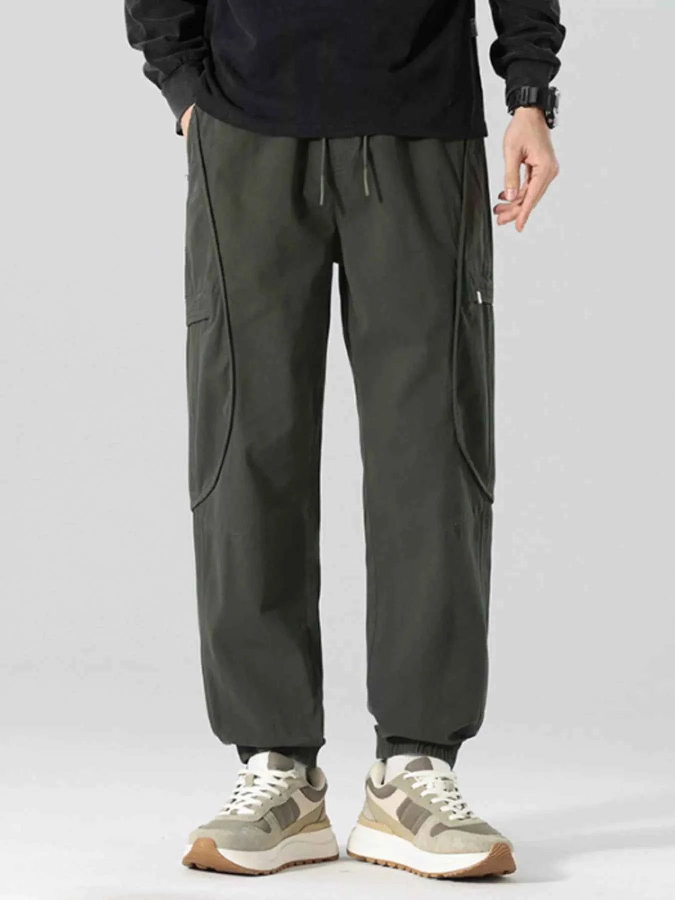 Men's Full Size Drawstring Loose Fit Joggers Plus Size