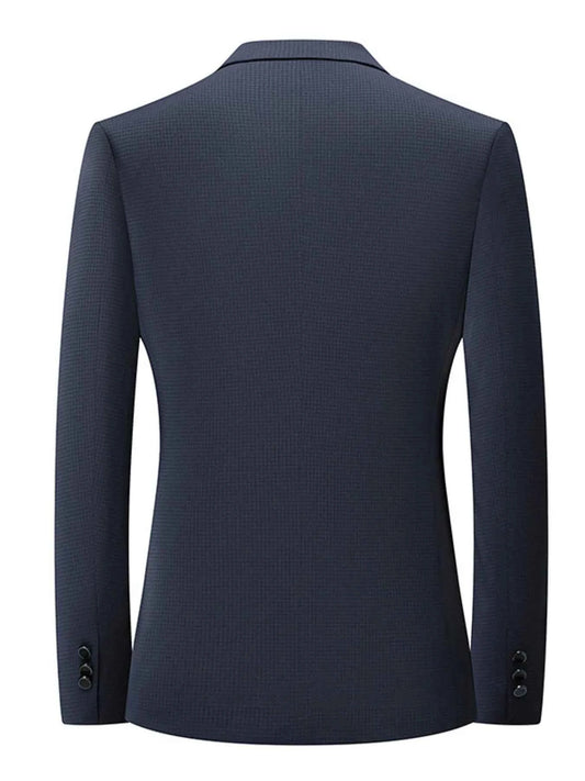 Men's Lapel Collar Long Sleeve Blazer