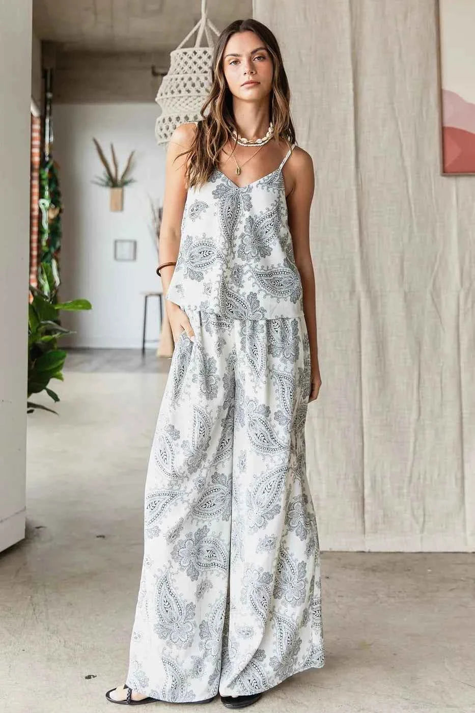 Mittoshop Paisley Print Cami and Pants Set