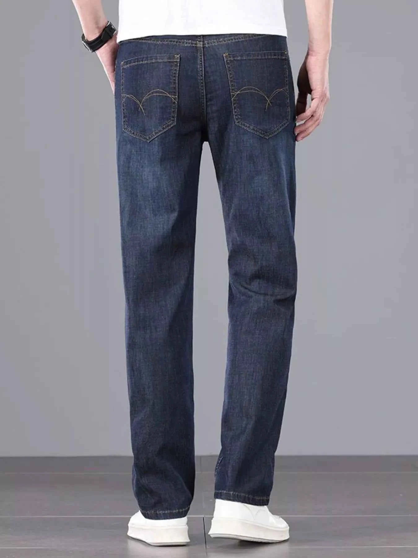 Men's Straight Fit Wash Jeans