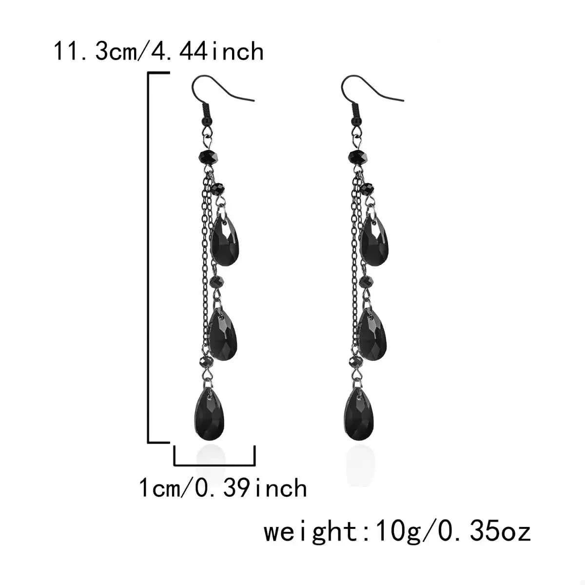 Halloween Teardrop Chain Dangle Earrings