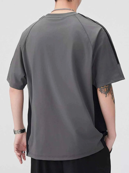 Men's Plus Size Round Neck Short Sleeve T-Shirt