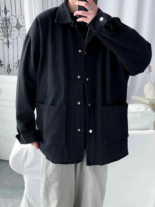 Men's Button Up Long Sleeve Jacket