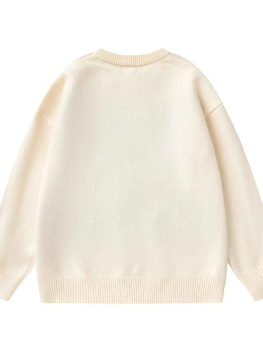 Plus Size Christmas Reindeer Long Sleeve Sweater