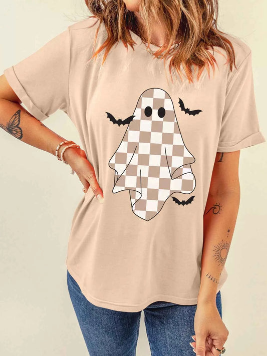 Ghost Bat Halloween Holiday Graphic Tee