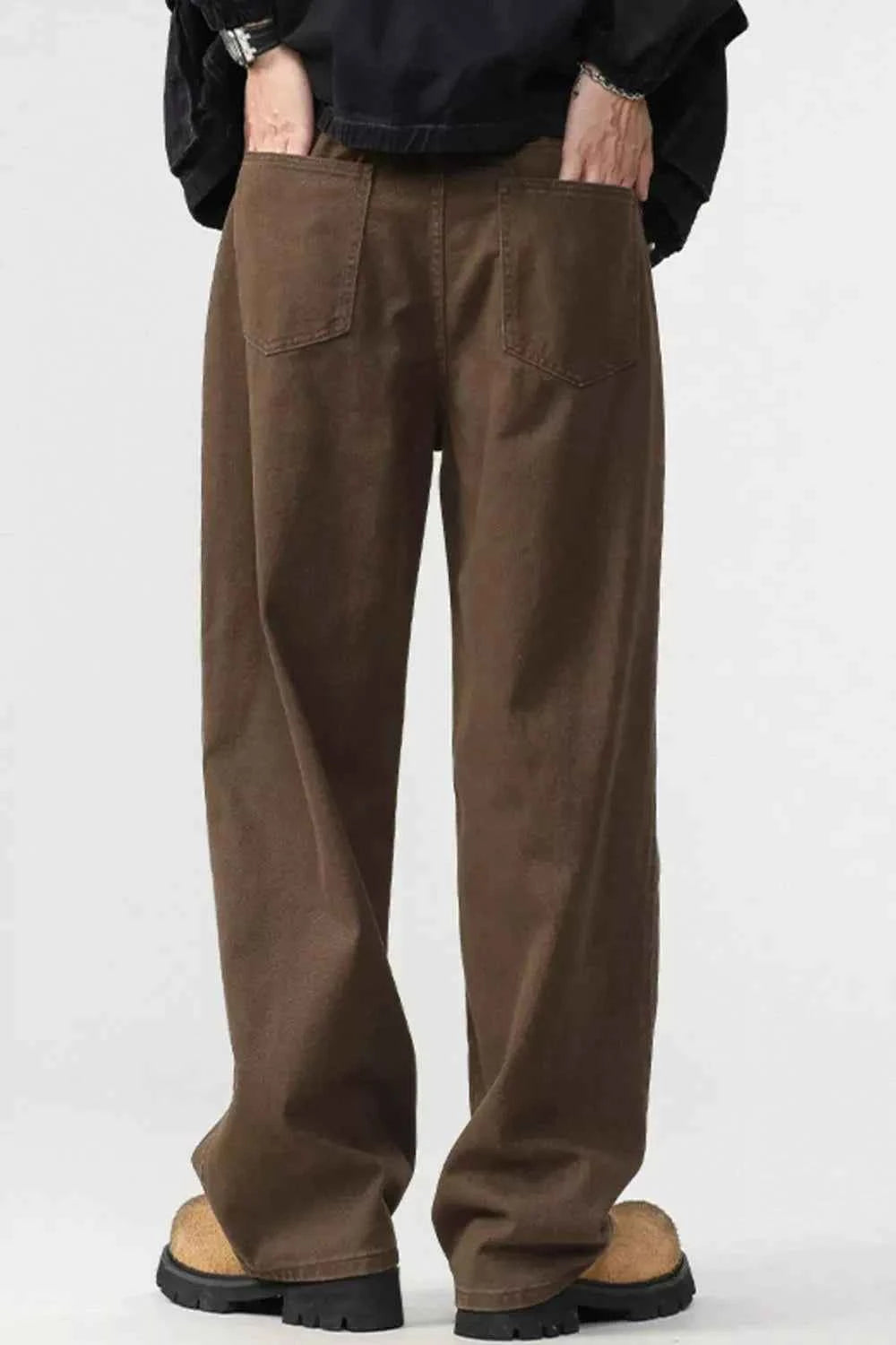 Men's Plus Size Wide Leg Pants