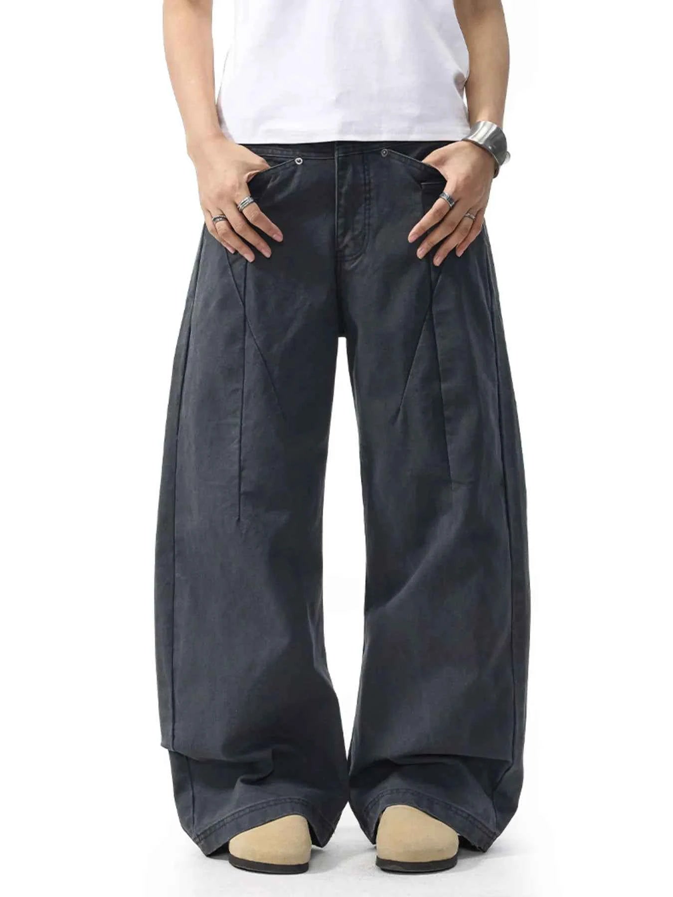 Men's Wide Leg Relaxed Fit Casual Pants