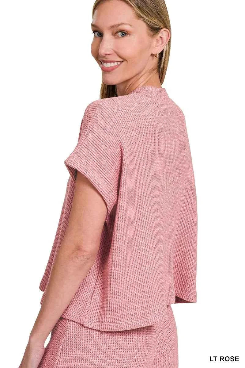 Zenana Sweater Boxy Top & Long Pants Set