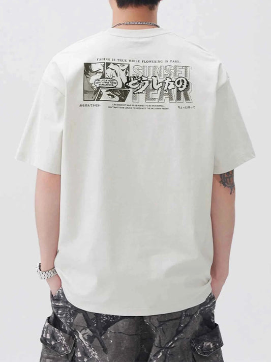 Men's Plus Size Round Neck Short Sleeve T-Shirt