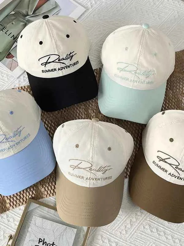 Letter Embroidered Adjustable Baseball Cap