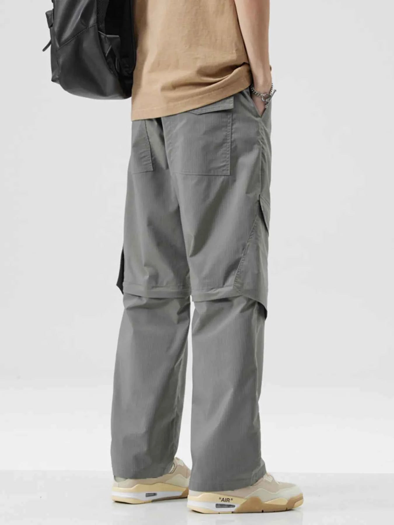 Men's Full Size Wide Leg Cargo Pants Plus Size