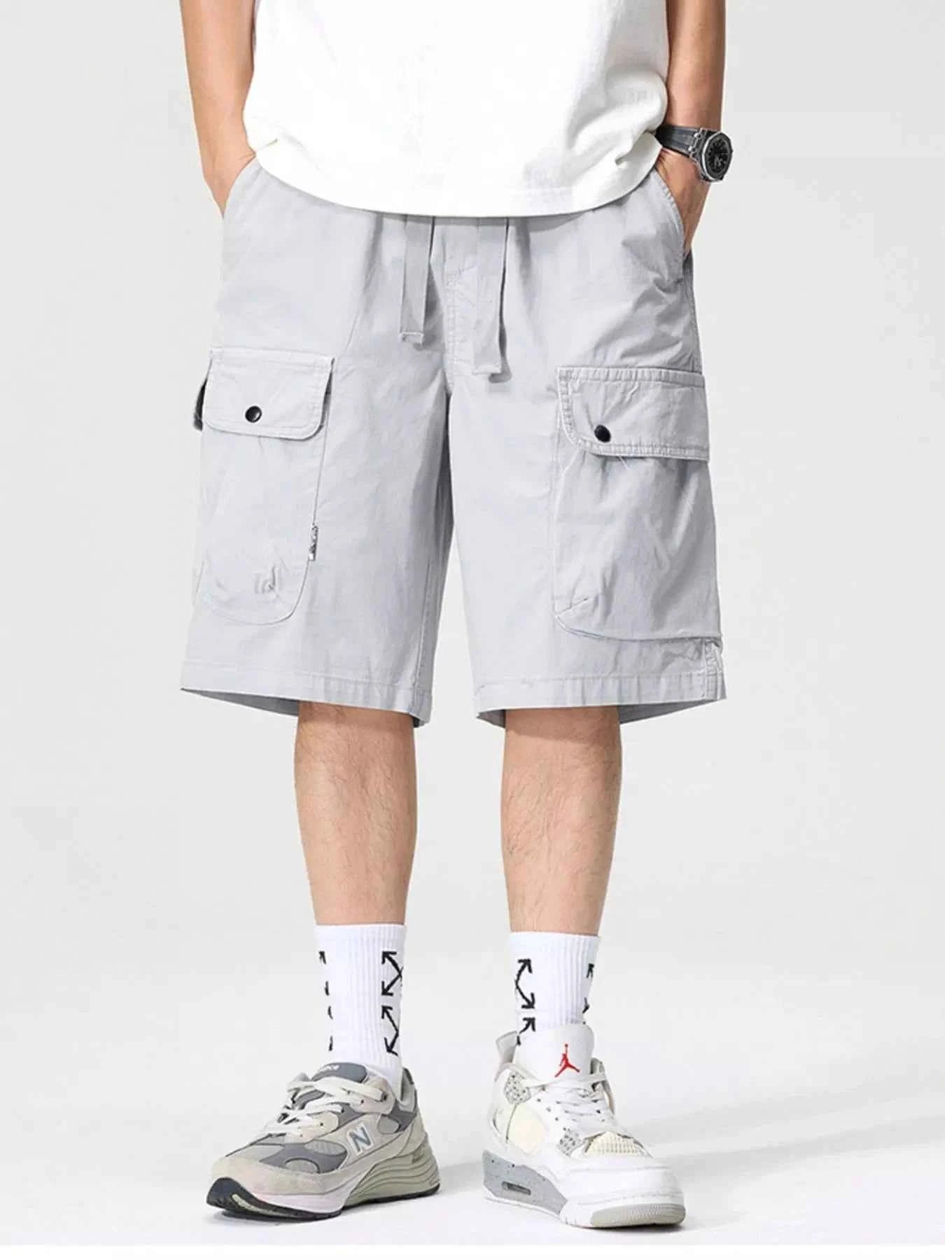 Men's Full Size Drawstring Loose Fit Shorts Plus Size