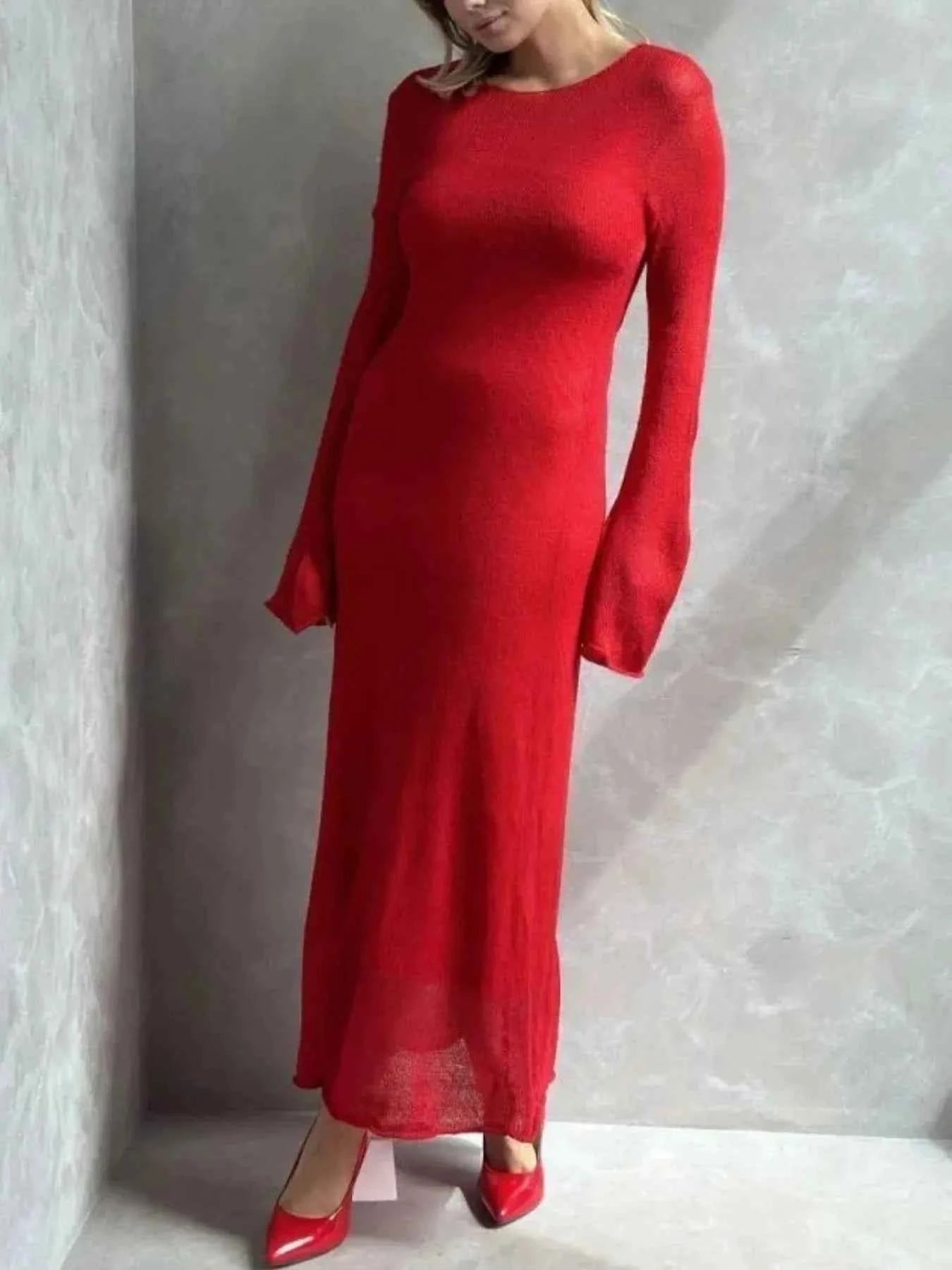 Ribbed Knit Cami Dress and Cover Up Sweater Set