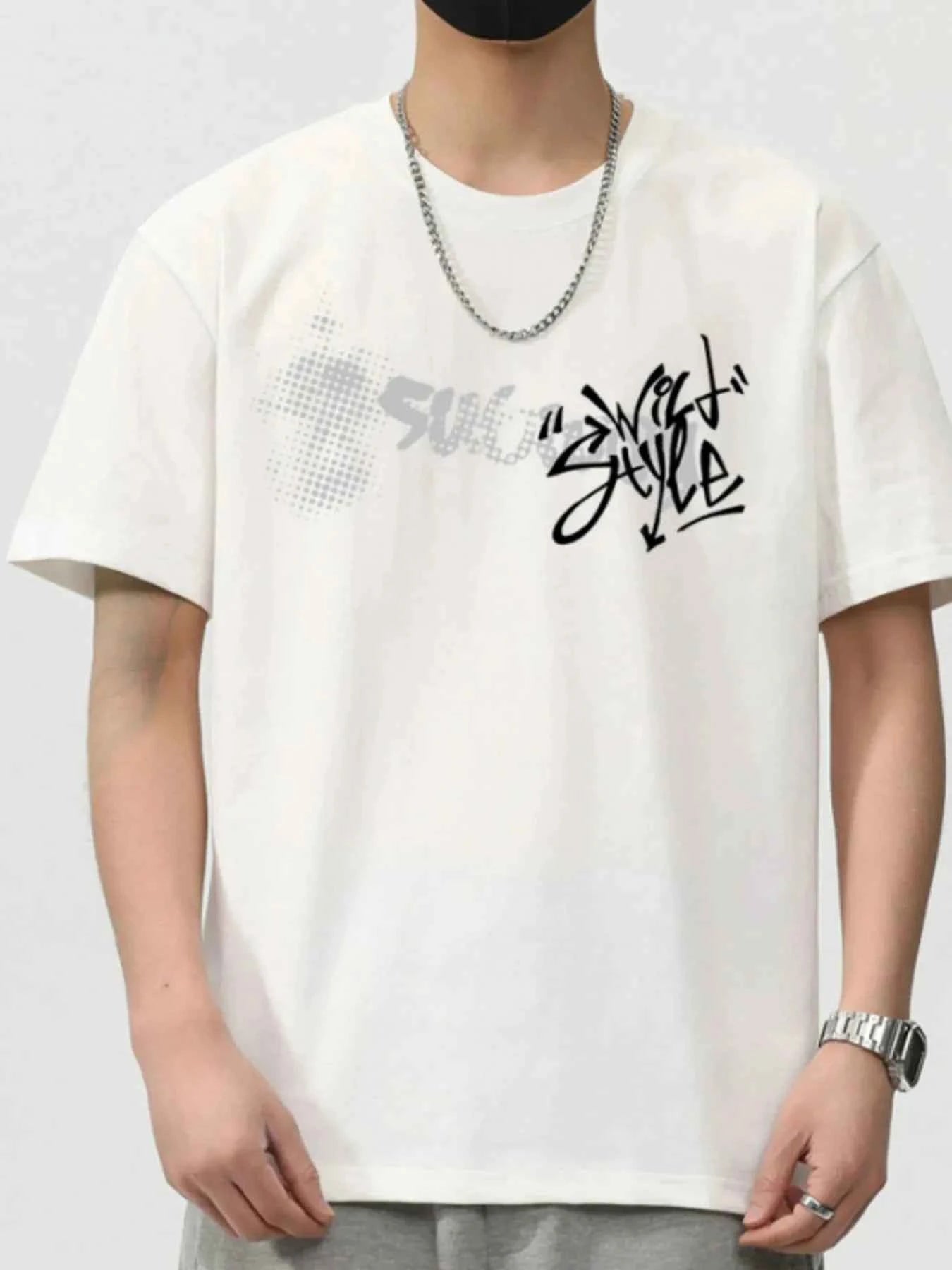 Men's Full Size Round Neck Short Sleeve T-Shirt Plus Size