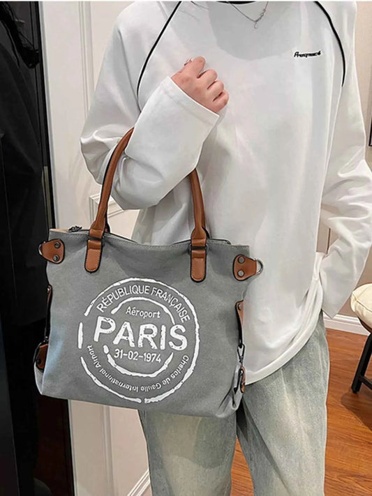 Lightweight Letter Graphic Handbag