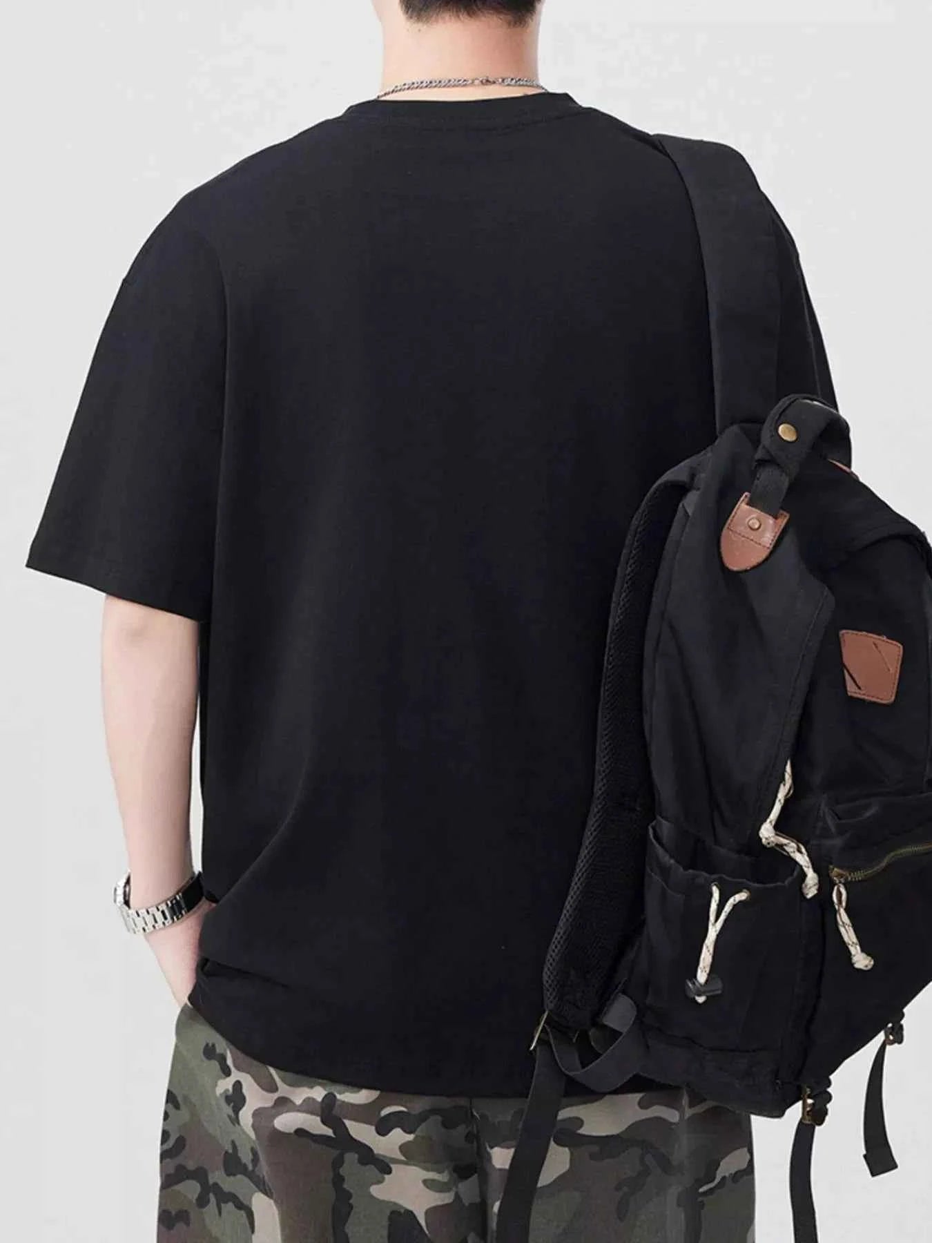 Men's Plus Size Fish Round Neck Short Sleeve T-Shirt