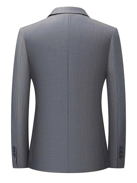 Men's Lapel Collar Long Sleeve Blazer