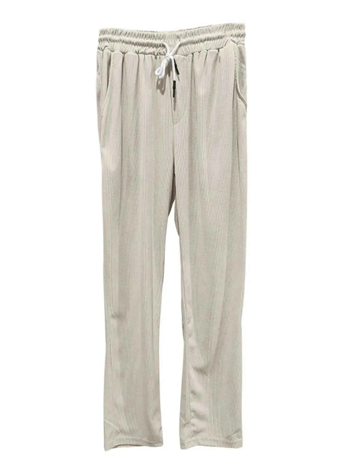 Men's Full Size Quarter Zip Short Sleeve Polo and Pants Set Plus Size