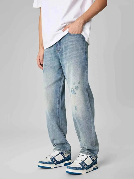 Men's Distressed Relaxed Fit Jeans