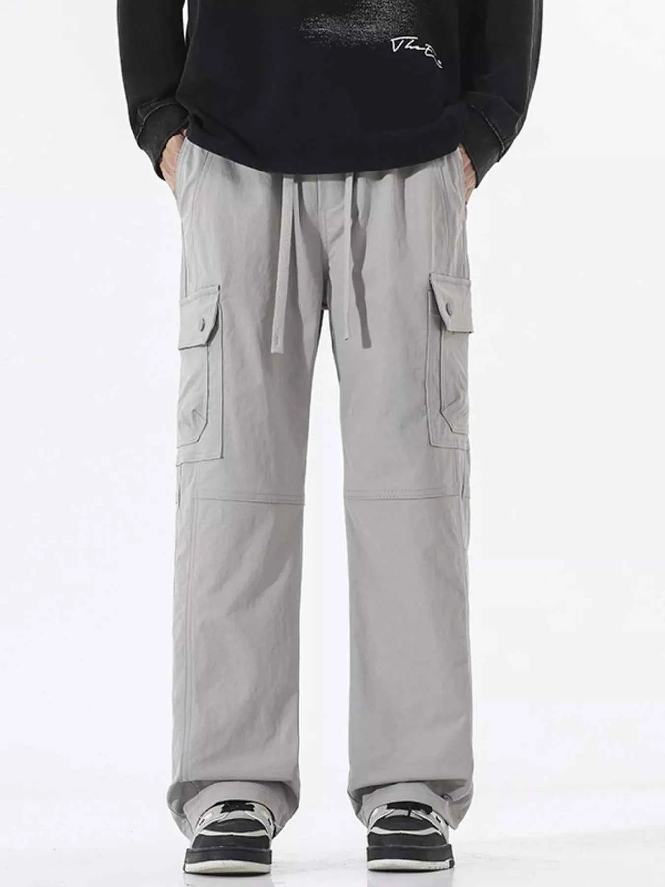 Men's Full Size Multi-Pocket Cargo Utility Pants Plus Size