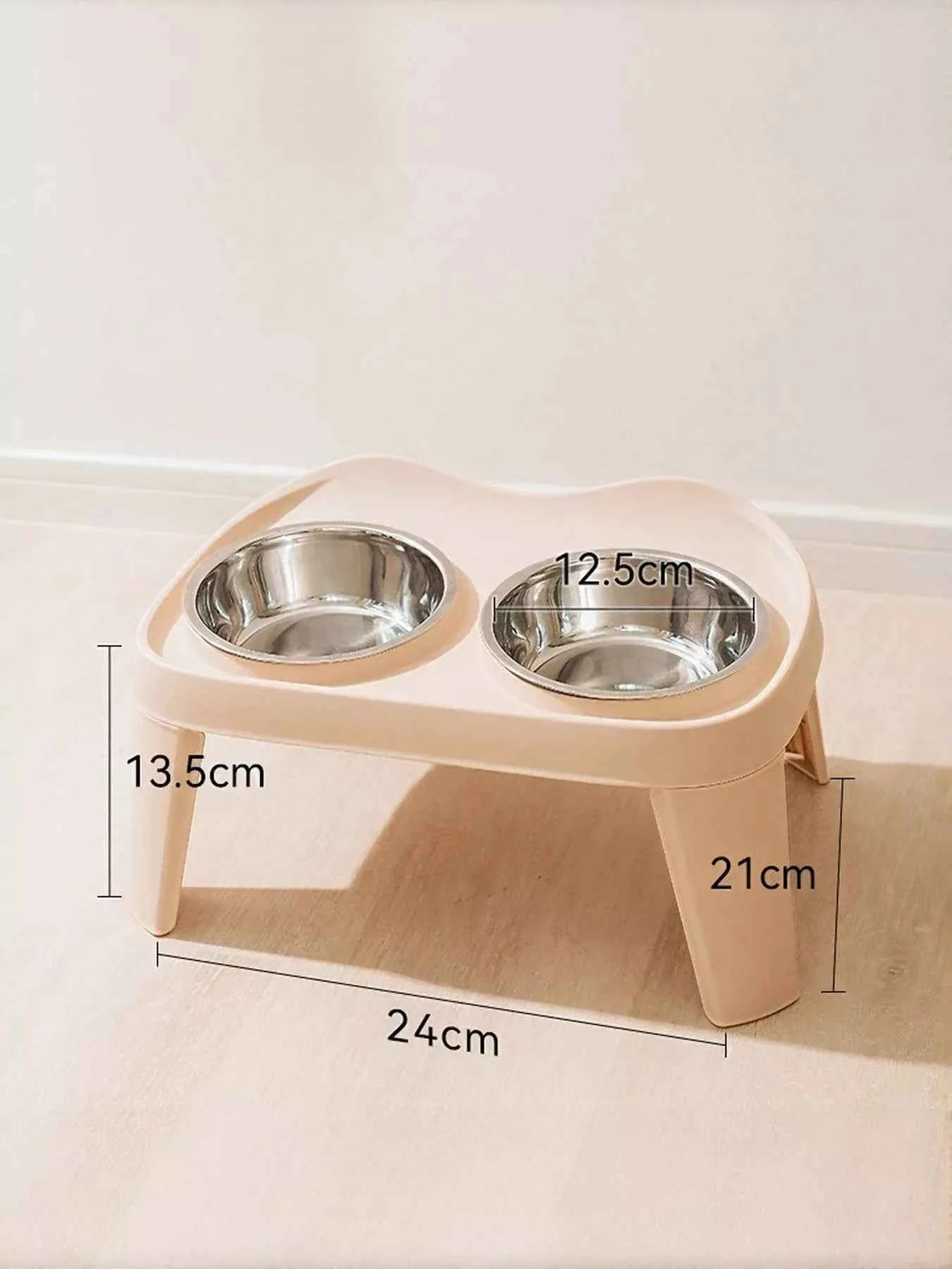 Double Pet Bowls with Stand