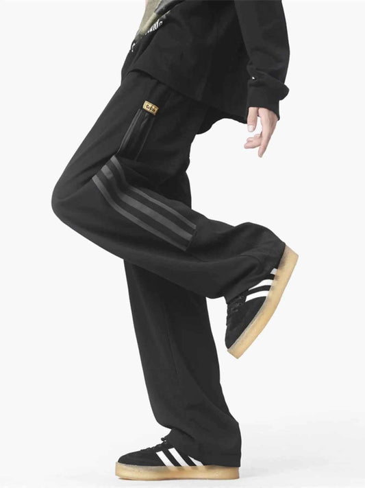 Men's Plus Size Wide Leg Drawstring Pants