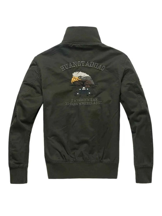 Men's Plus Size Zip Up Long Sleeve Jacket