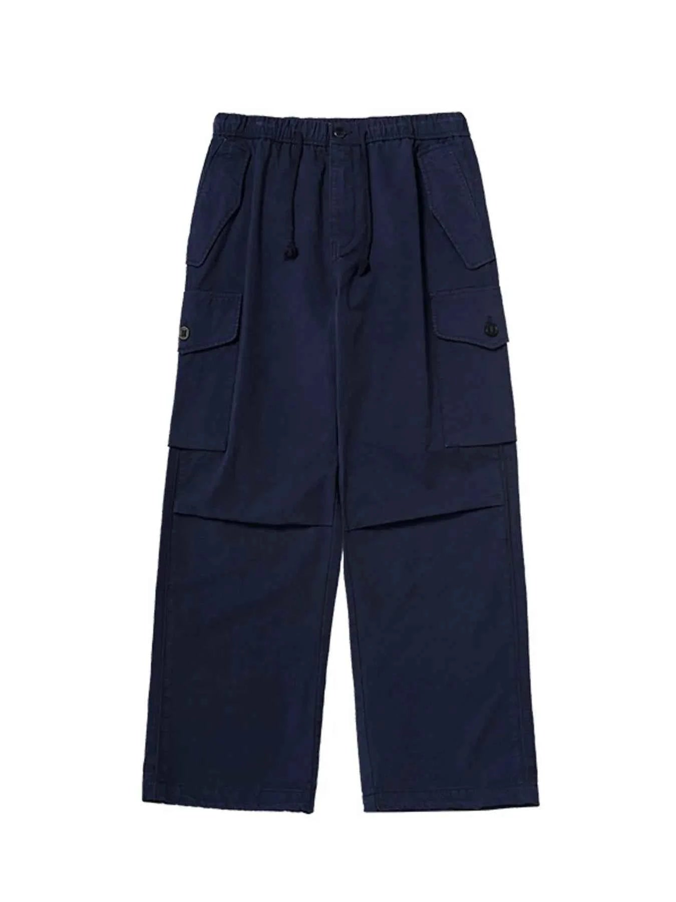 Men's Wide Leg Cargo Pants with Multi-Pocket