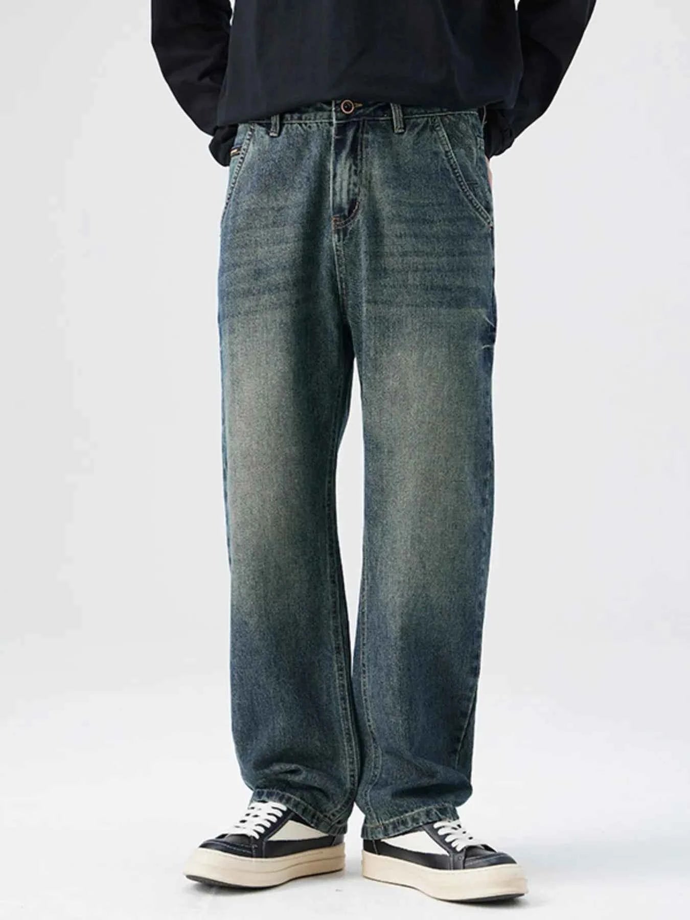 Men's Washed Relaxed Fit Jeans