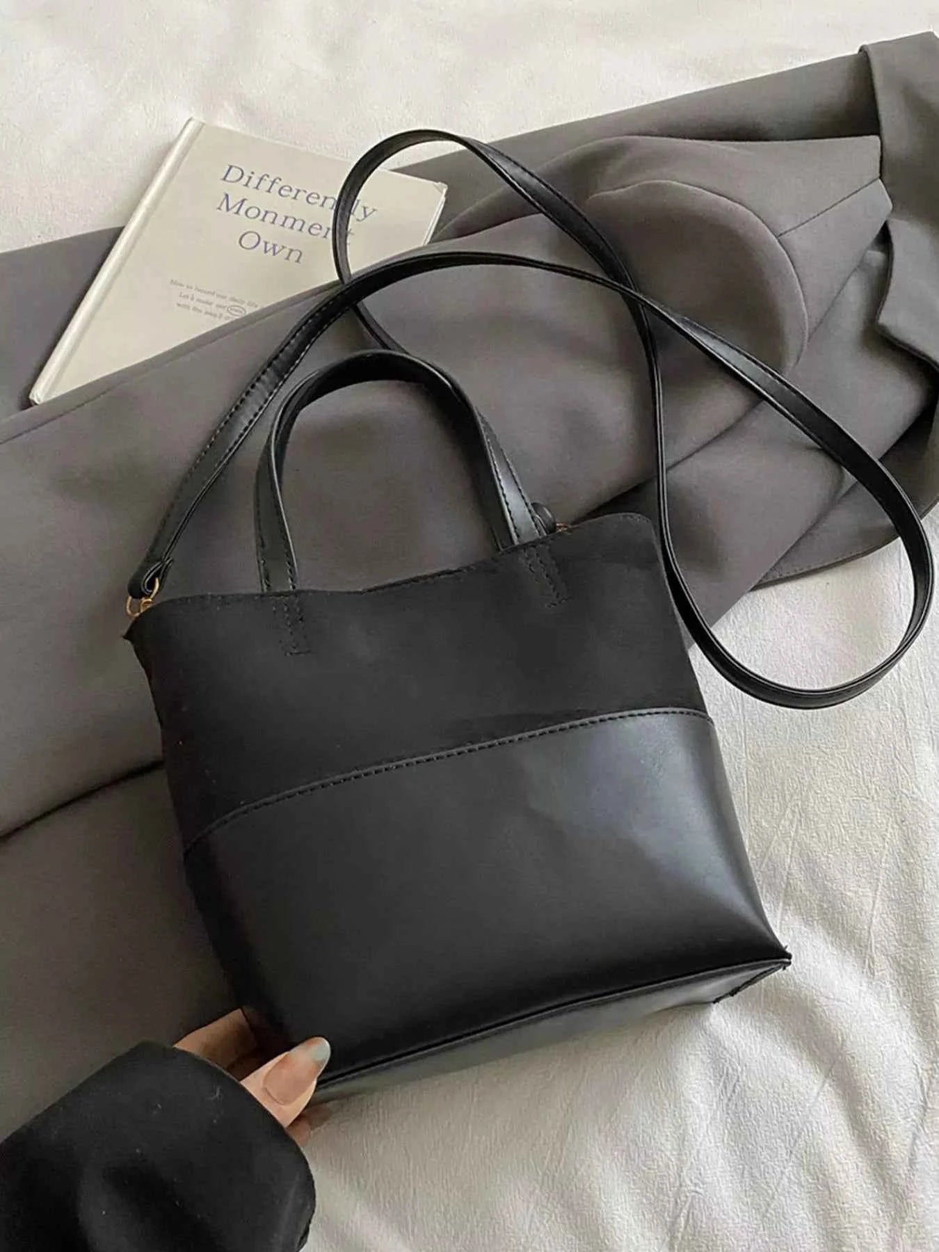 Two-Tone Crossbody Bag