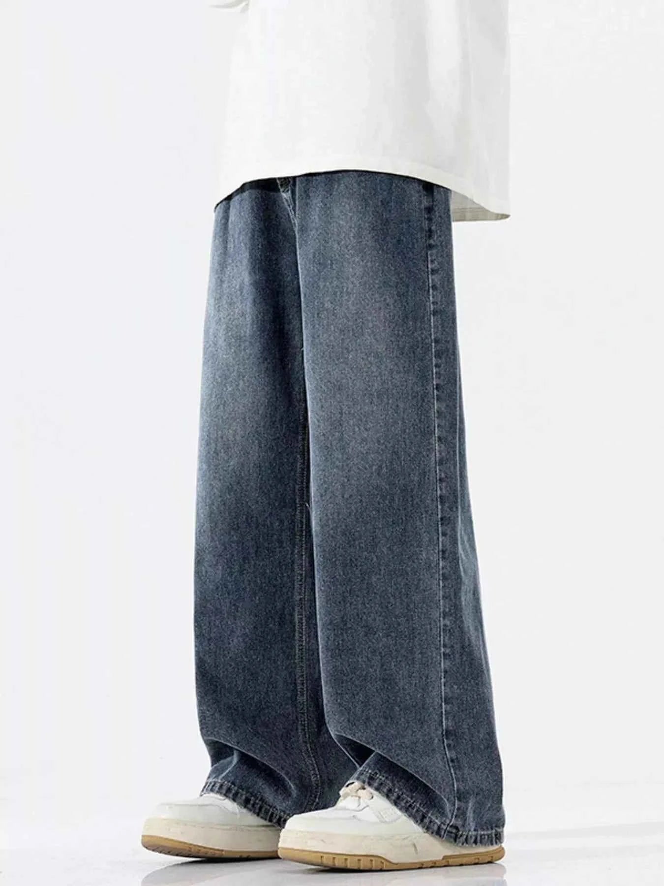 Men's Full Size Wide-Leg Relaxed Fit Jeans Plus Size