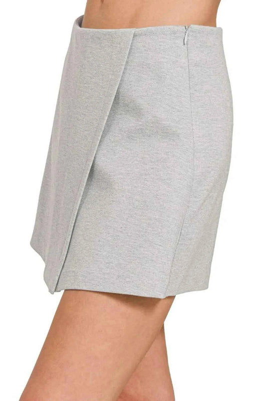 Zenana Wrap Front Skort