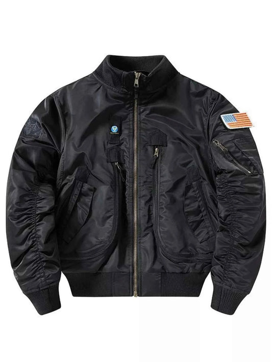 Men's Plus Size Zip Up Long Sleeve Jacket