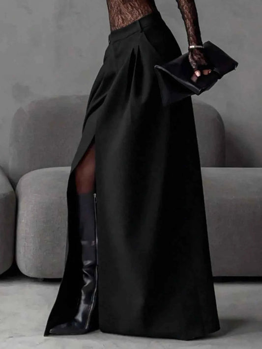 Slit Maxi Skirt