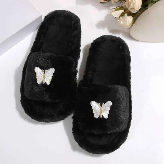 Butterfly Open Toe Slippers