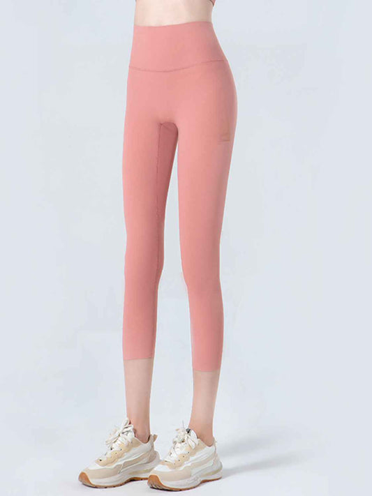 Wide Waistband Cropped Sports Leggings
