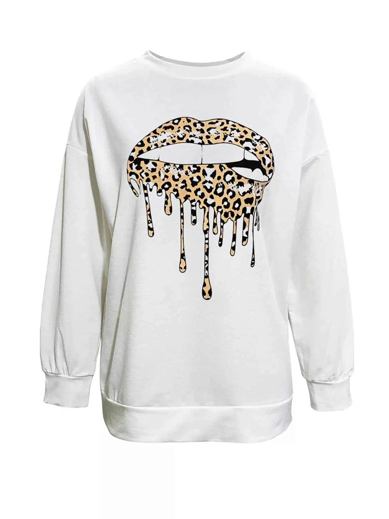 Graphic Round Neck Dropped Shoulder T-Shirt