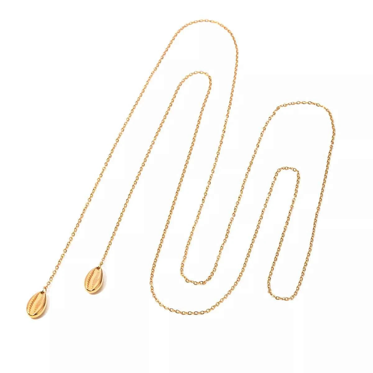 18K Gold-Plated Y-Shaped Necklace