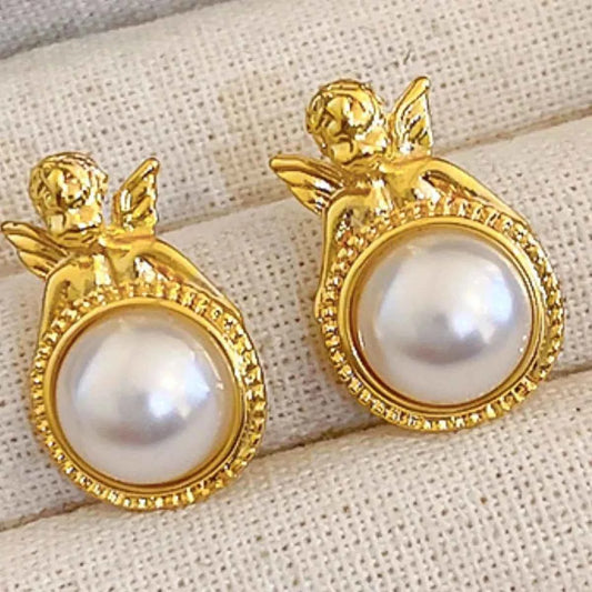 18K Gold-Plated Alloy Geometric Earrings