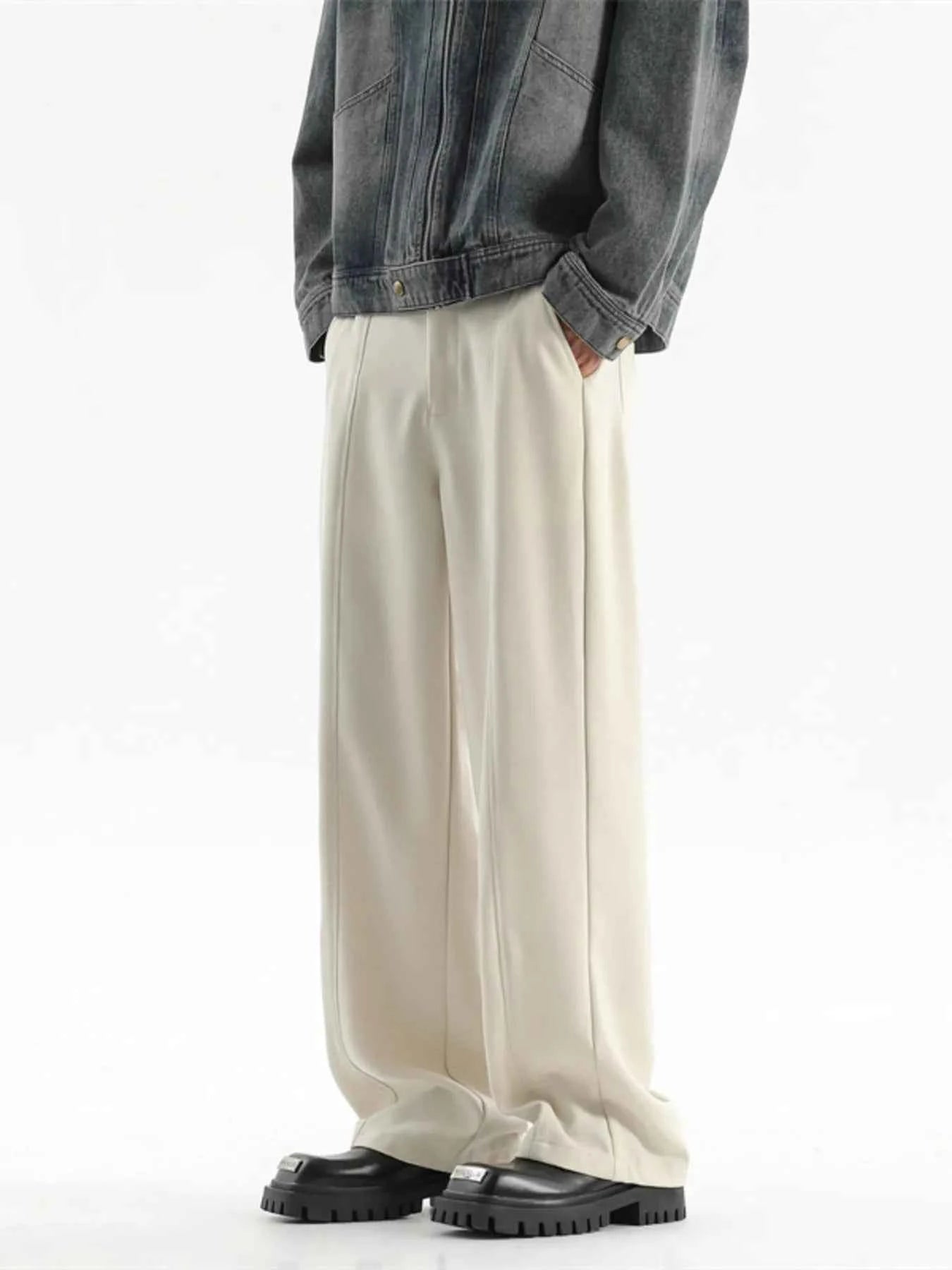 Men's Full Size Wide Leg Pants Plus Size