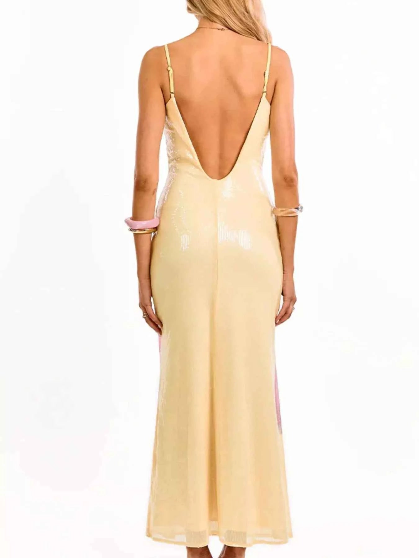 Flower Scoop Neck Maxi Cami Dress