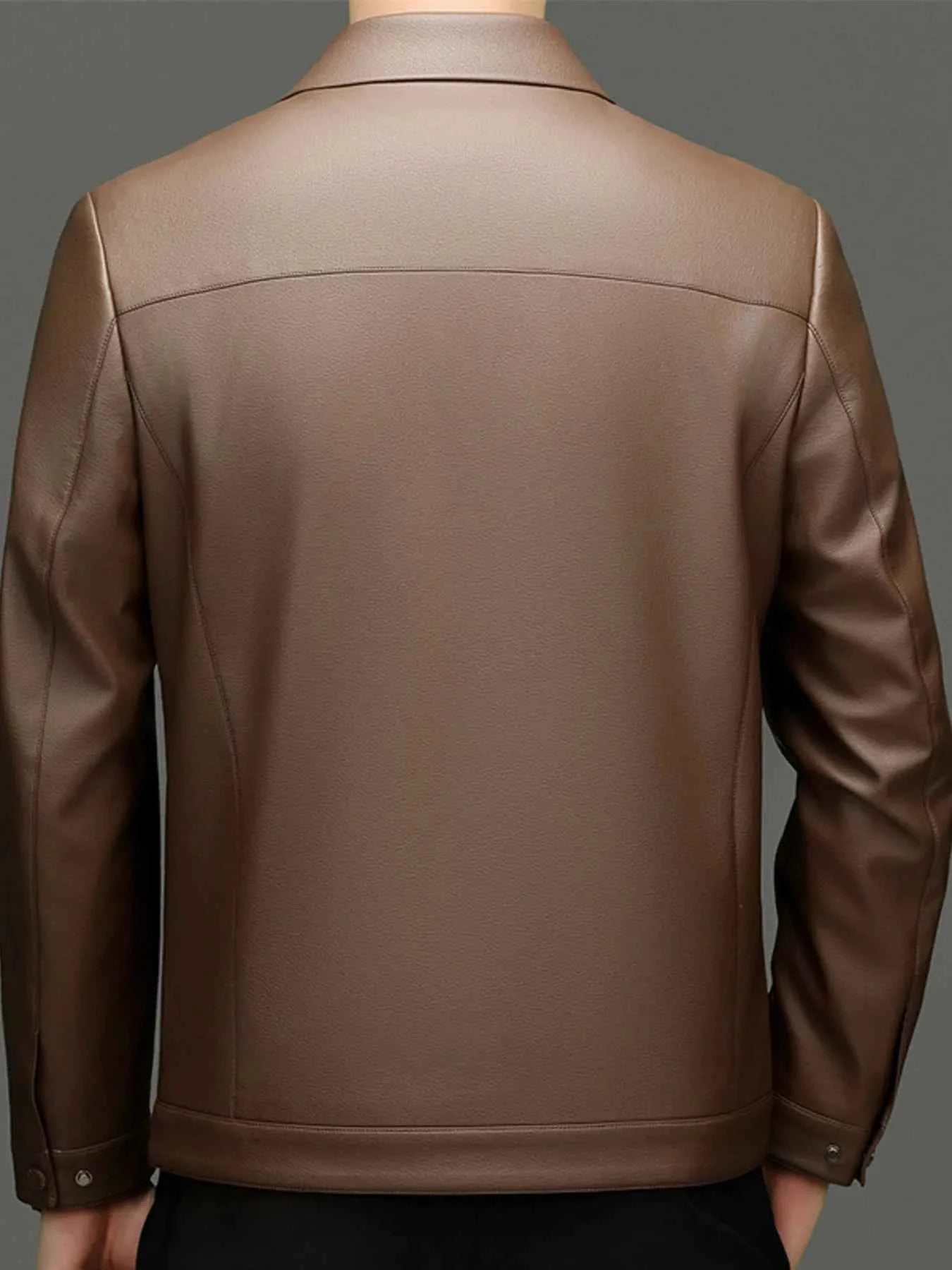 Men's Plus Size Zip Up Long Sleeve Jacket