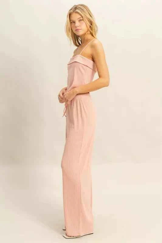 HYFVE Rib Knit Cami Top and Pants Set